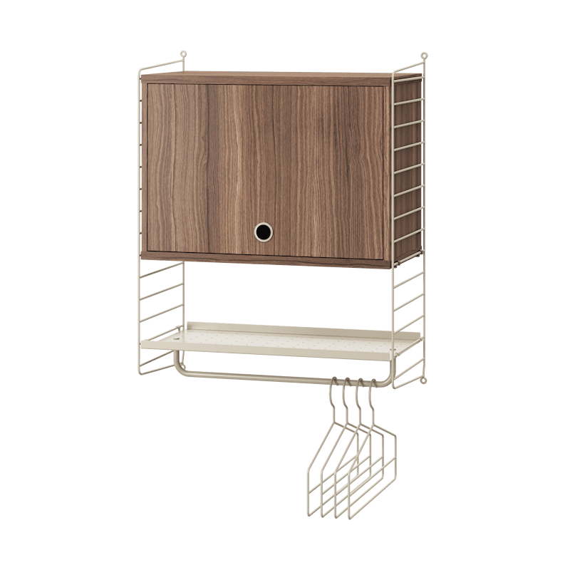 玄关 V 米色/胡桃木色