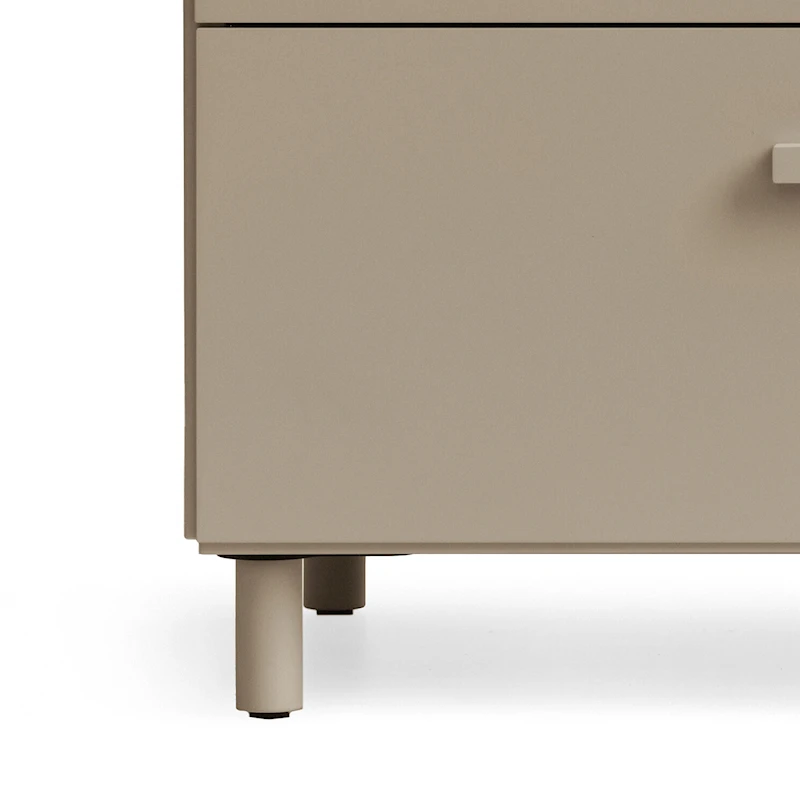 Relief Chest of drawers, low  Beige