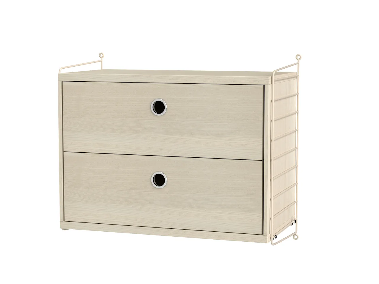 Product Image for String Sovrum A Beige/Ask Nattduksbord med lådhurts