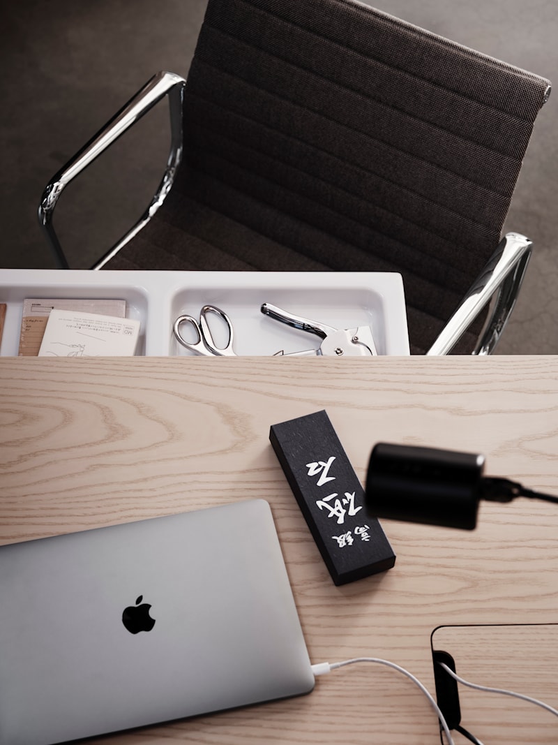 Höj- och sänkbart skrivbord 140x78 Vit/Ask