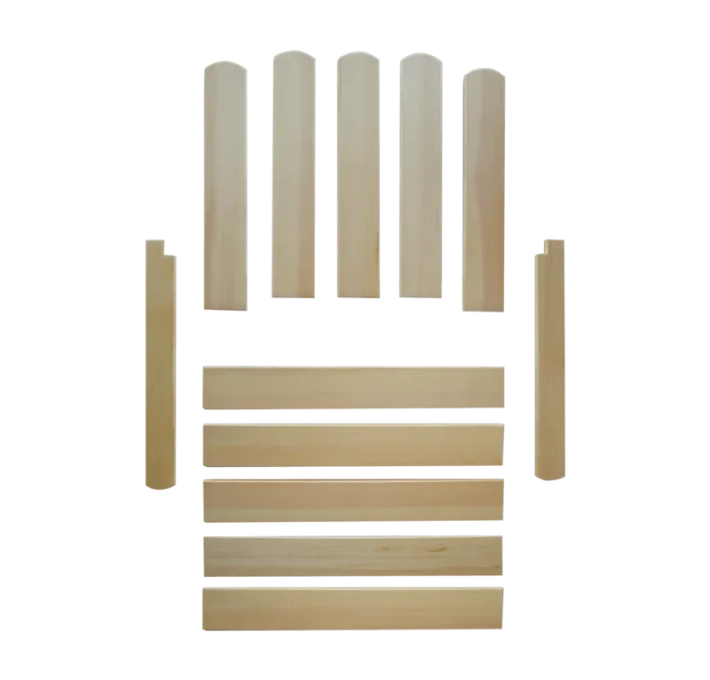 Träsats Fåtölj A2, sitsbräda 50 cm - 1936-1963 – Obehandlad furu inkl. rostfri skruvsats