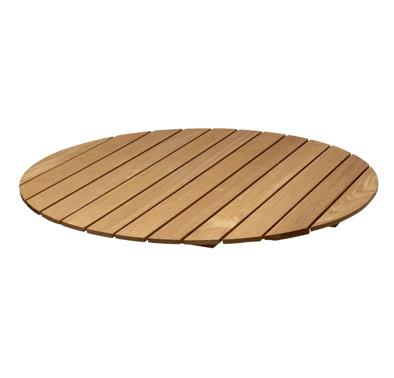 Träsats Bord 9A Ø120 - Obehandlad ek - Monterad