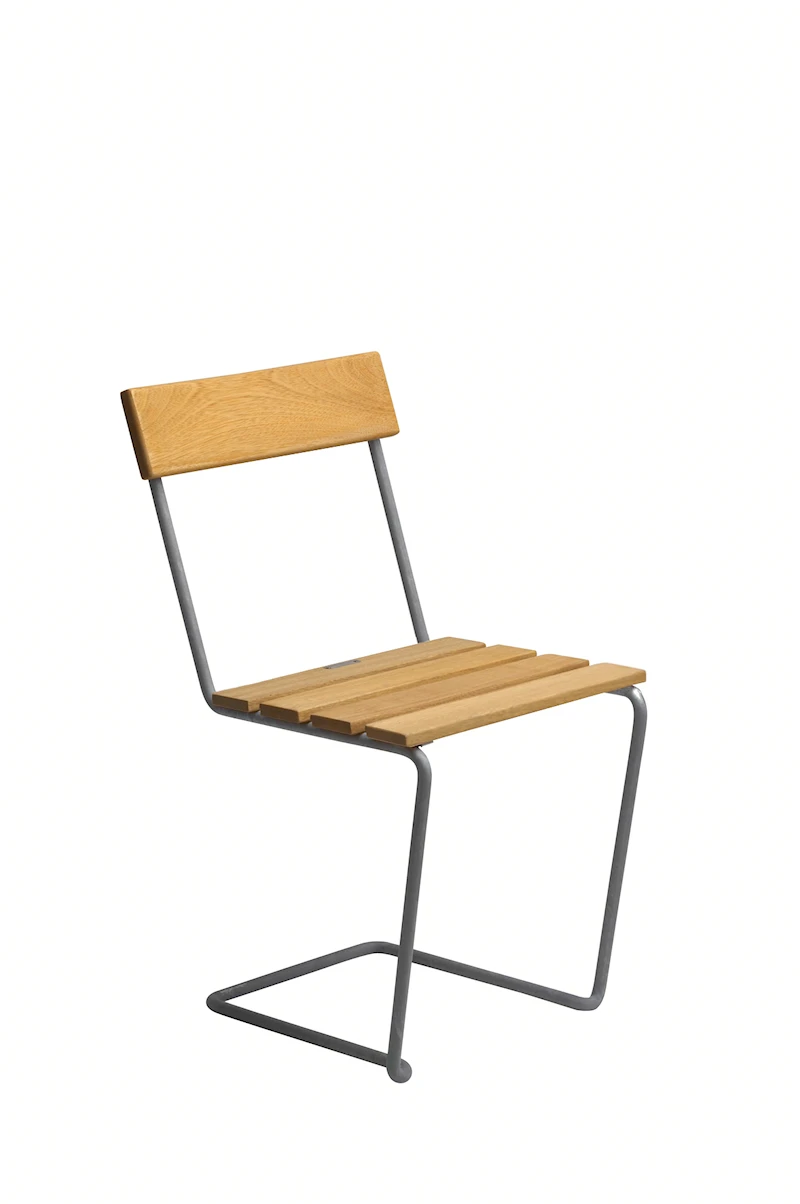 Chair 1 - Oiled oak with hot galvanized base