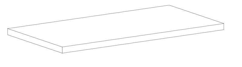 Top for cabinet with swing door