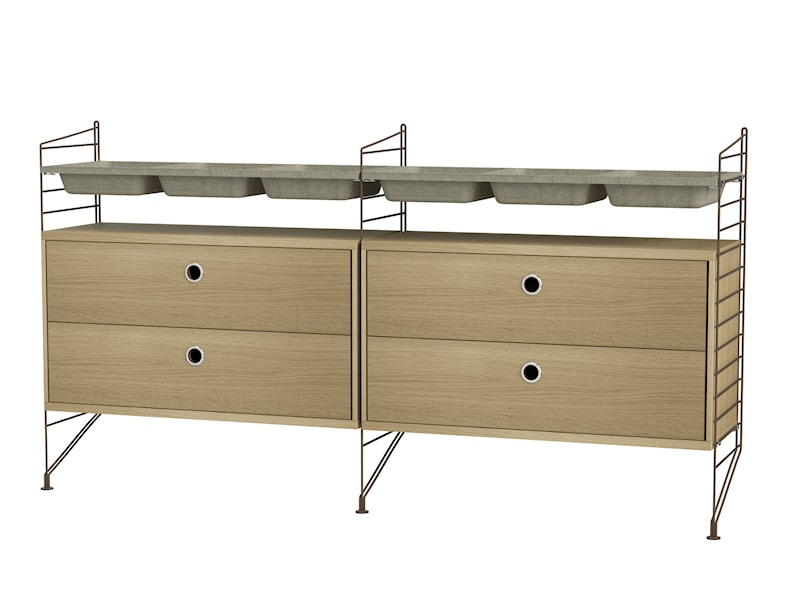 Chambre G Marron/Chêne