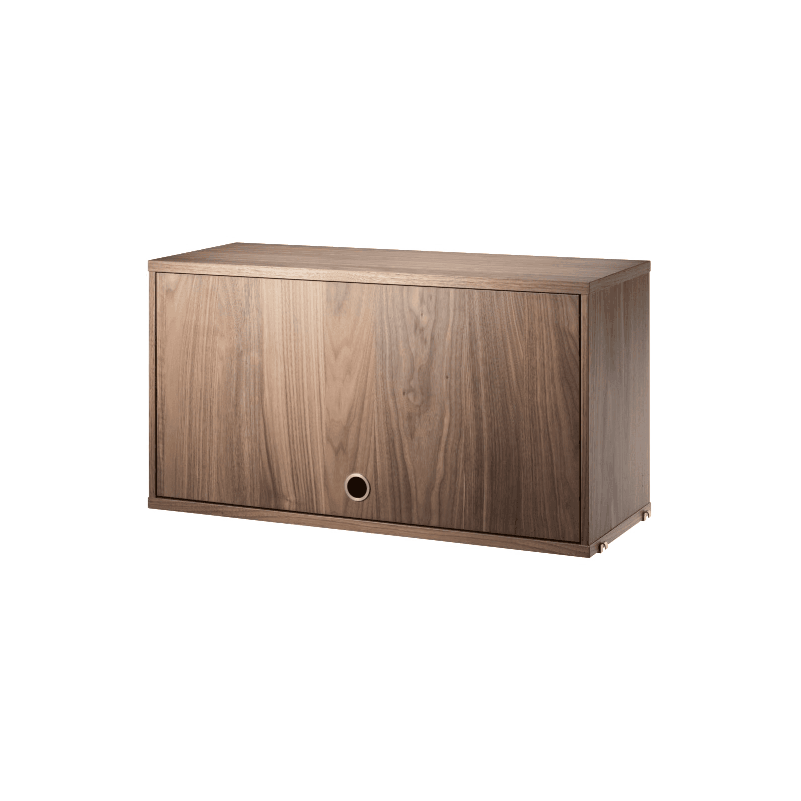 Cabinet with flip door w78 x d30 x h42 cm Walnut