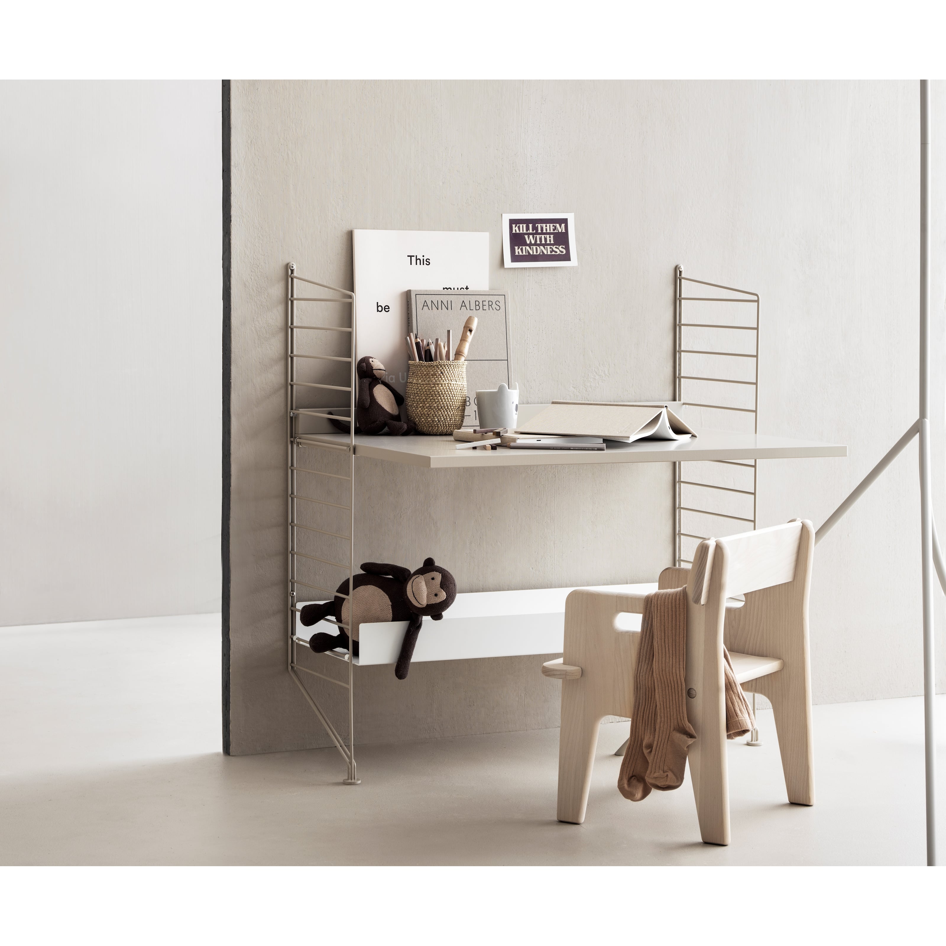 Bureaux 1-pack 78x2x58 Beige