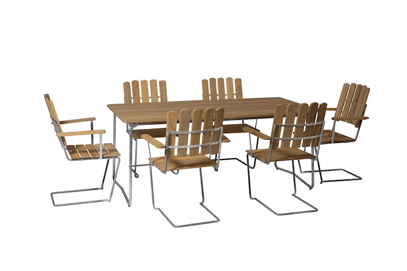 Table B31 170 - 6x A2 Oak/Hot Galvanised