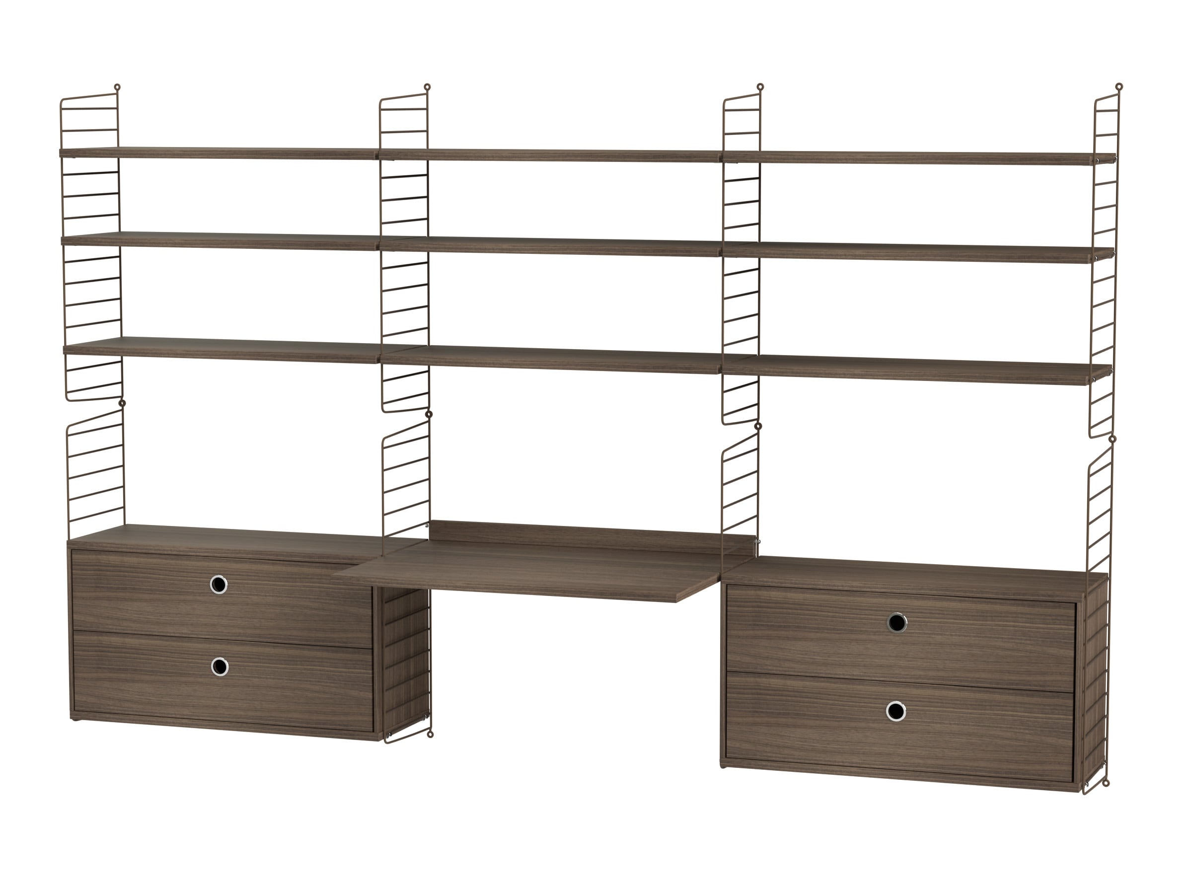 Workspace F Brown/Walnut