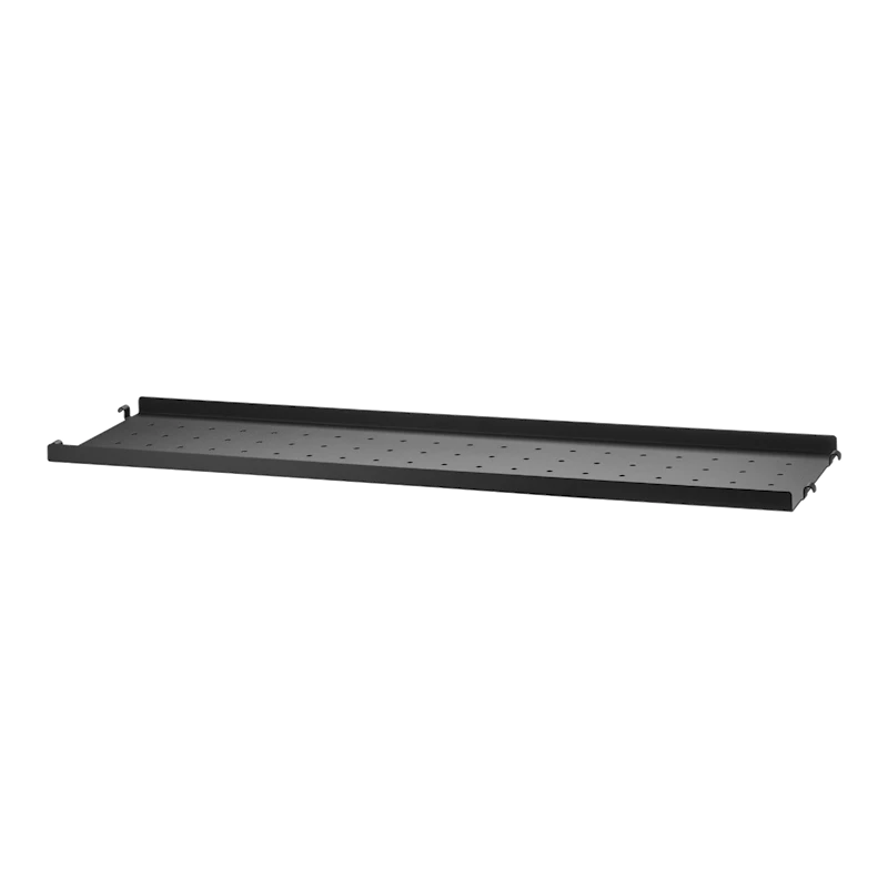 Metal shelf low edge