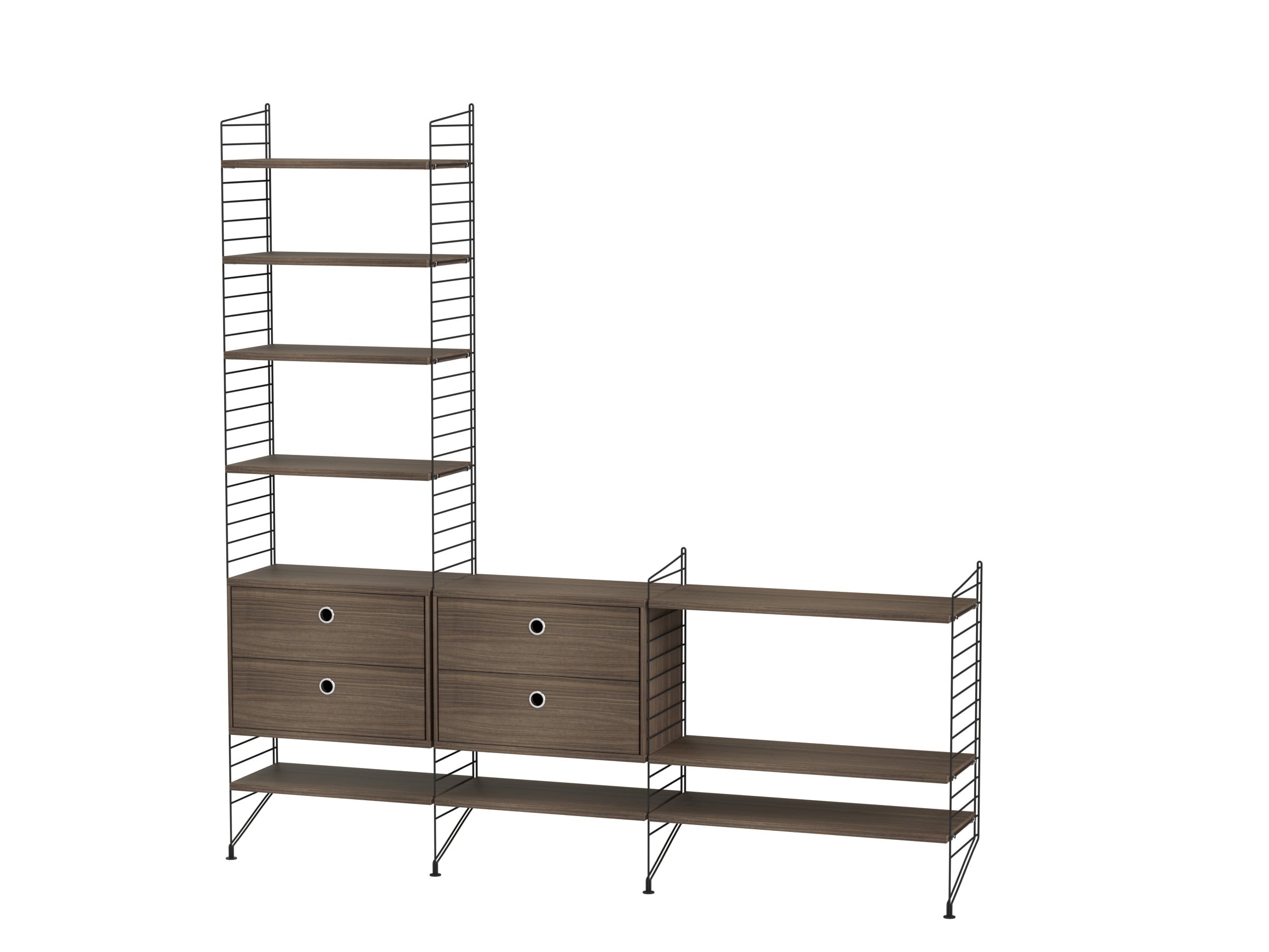 Living room J Black/Walnut