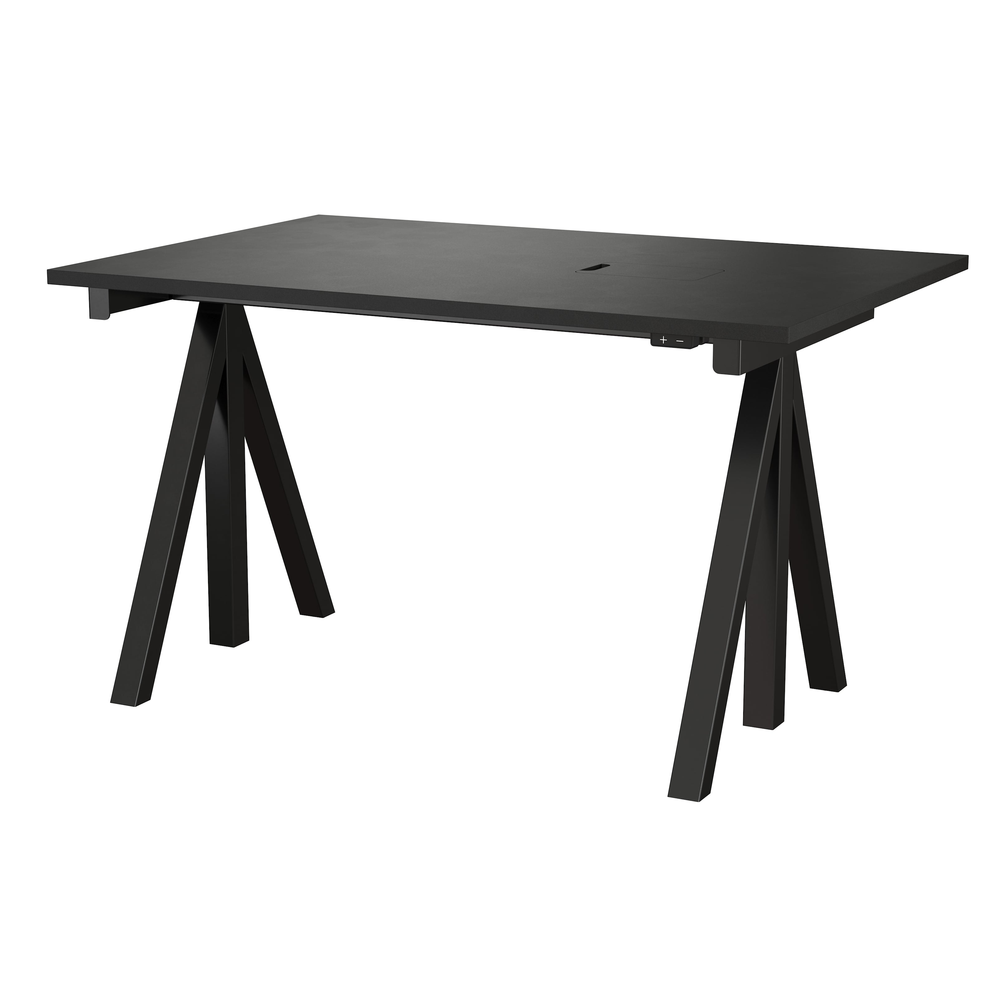 Height-adjustable work desk 120x78 Black
