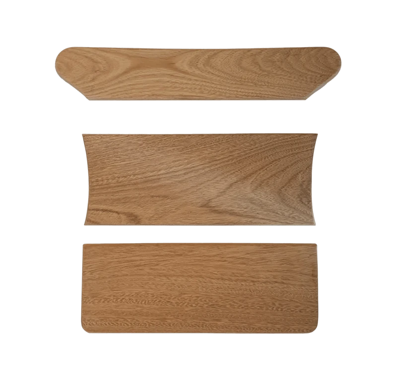 Restoration kit, Brewery chair - Untreated oak with including stainless screw set