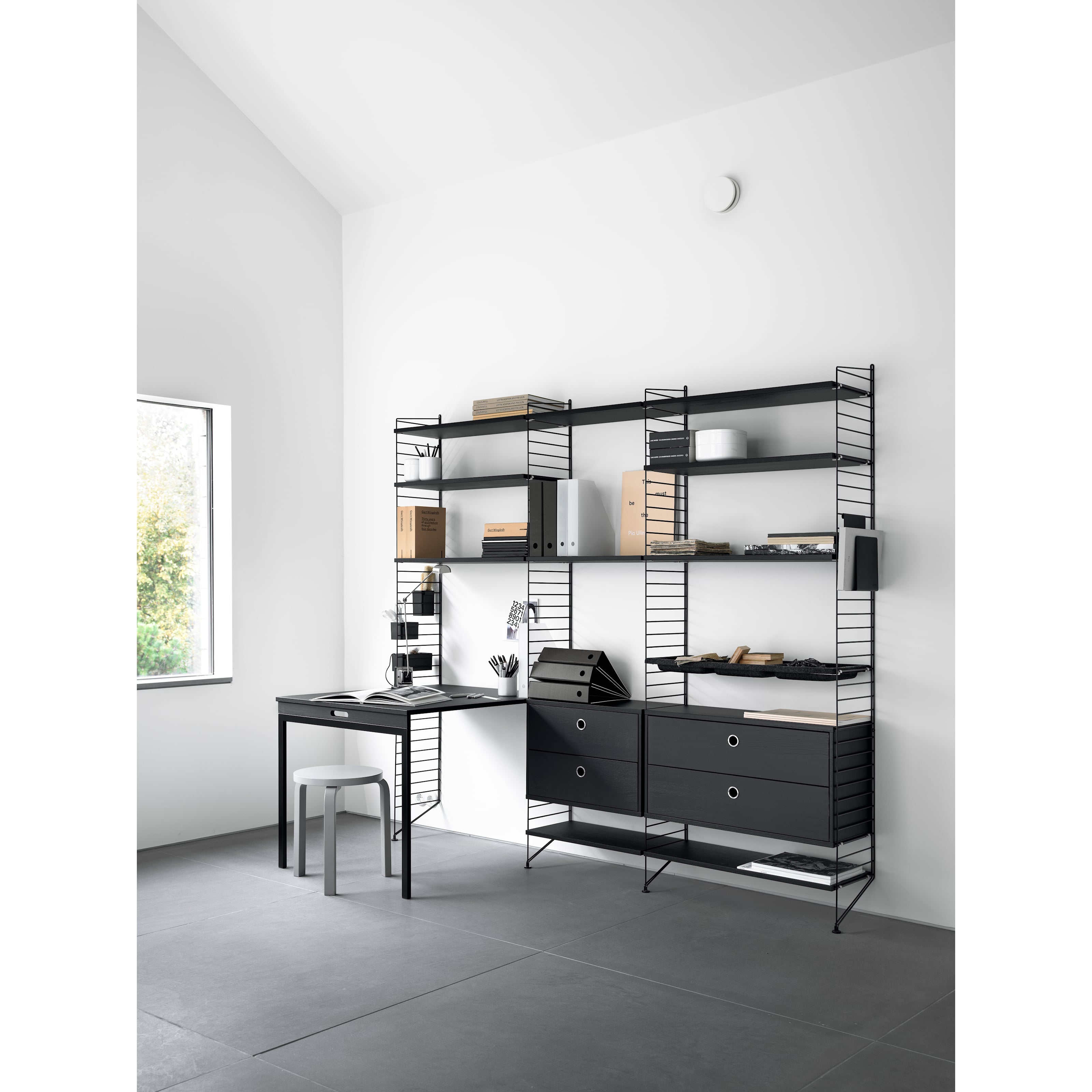 Folding tables w78 x d30 x h71 cm Ash/White