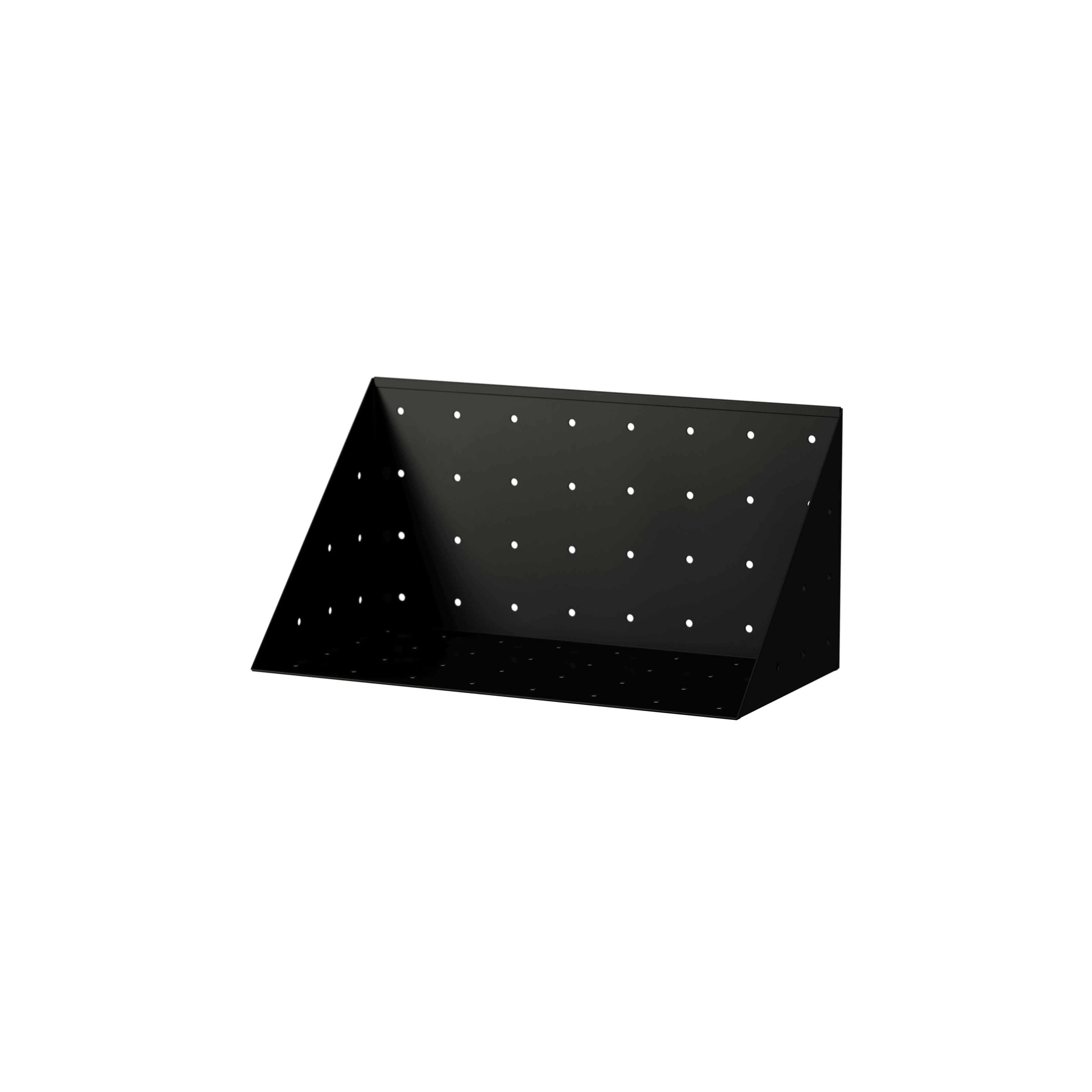 External shelf Black RAL K7 9005