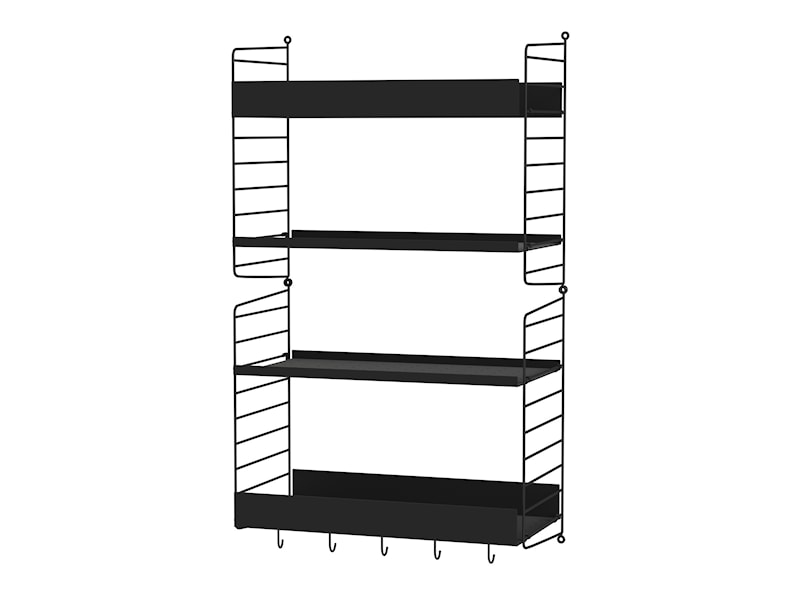 Küche H Schwarz/Schwarz