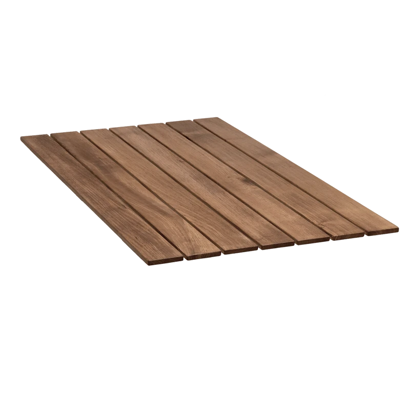 Träsats B25A 120×70 cm - Obehandlad teak - Monterad