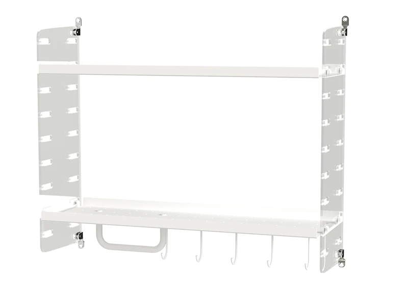Salle de bain F Perspex transparent/Blanc