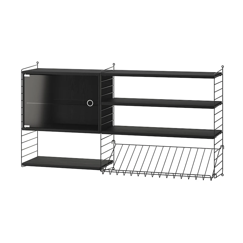 Magazine shelf metal