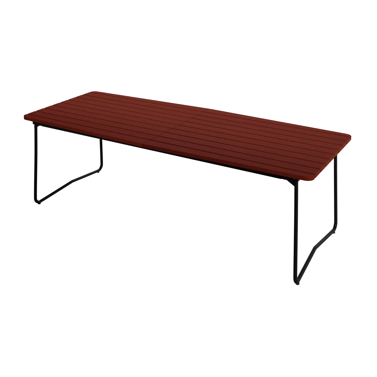 Bord B31 230  - Mörkröd med svart stativ