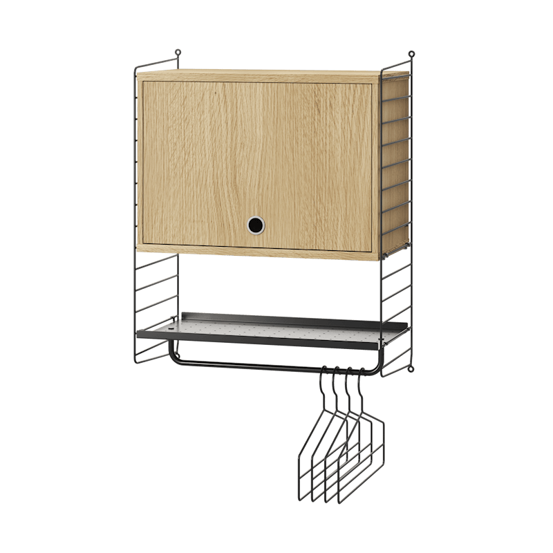 玄关 V 黑色/橡木色