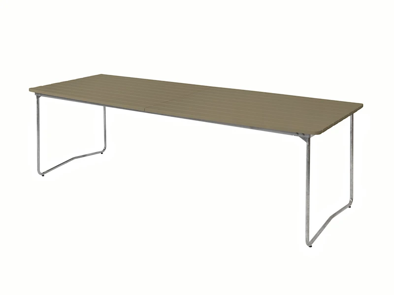 Bord B31 230 - Ljusgrön ek med varmförzinkad stativ