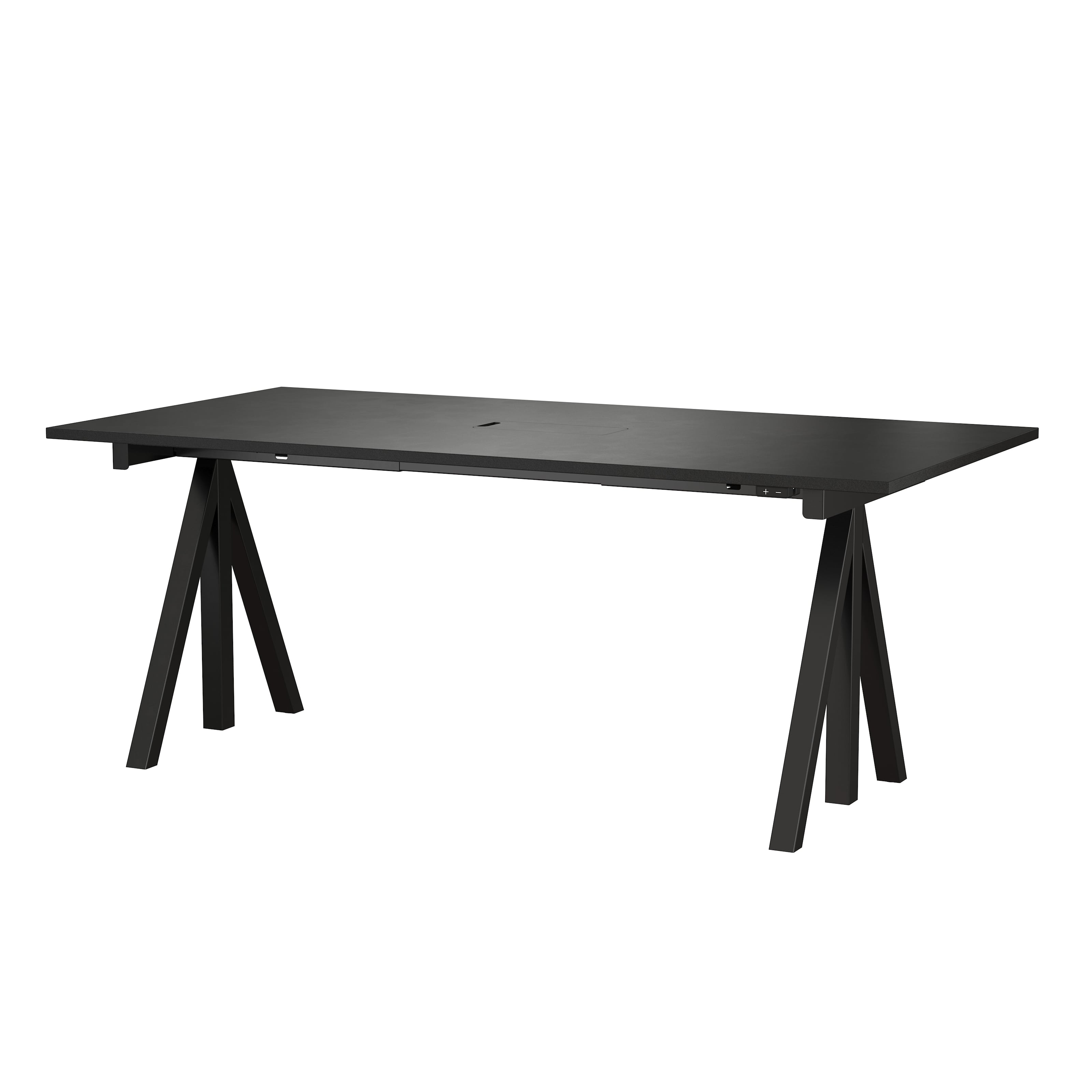 Height-adjustable work desk 180x78 Black