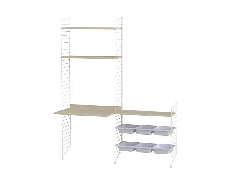 Chambre d'enfant E Blanc/Frêne