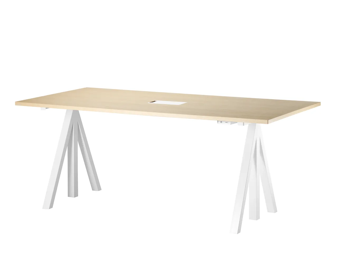 Product Image for String Höj- och sänkbart skrivbord 180x90 Vit/Ask