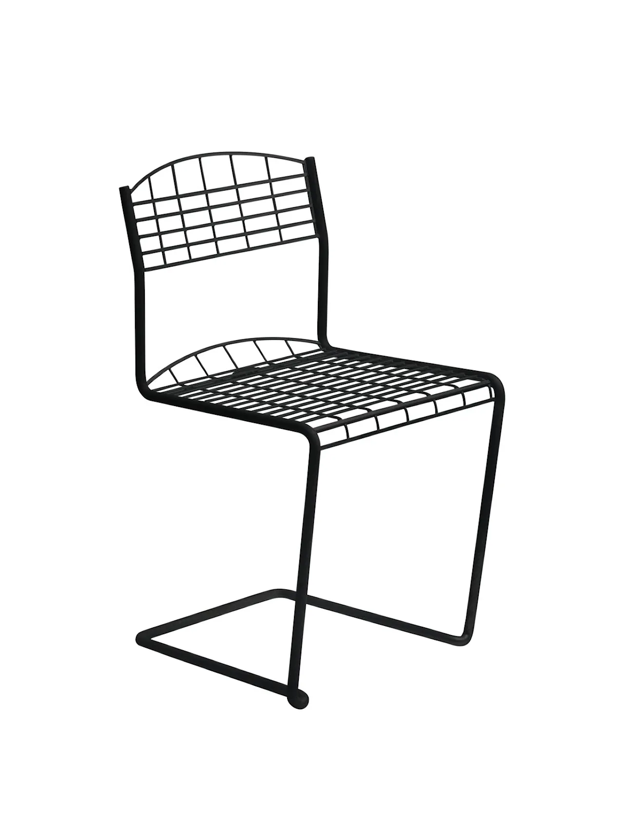 High Tech Stol - Pulverlackerat stål i Black