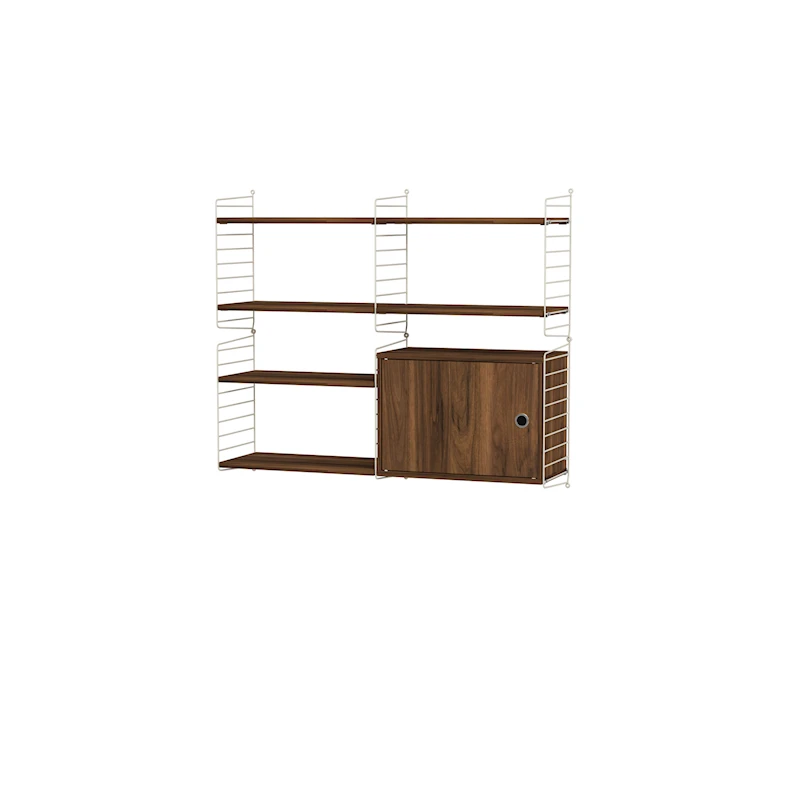 Living room R Beige/Walnut