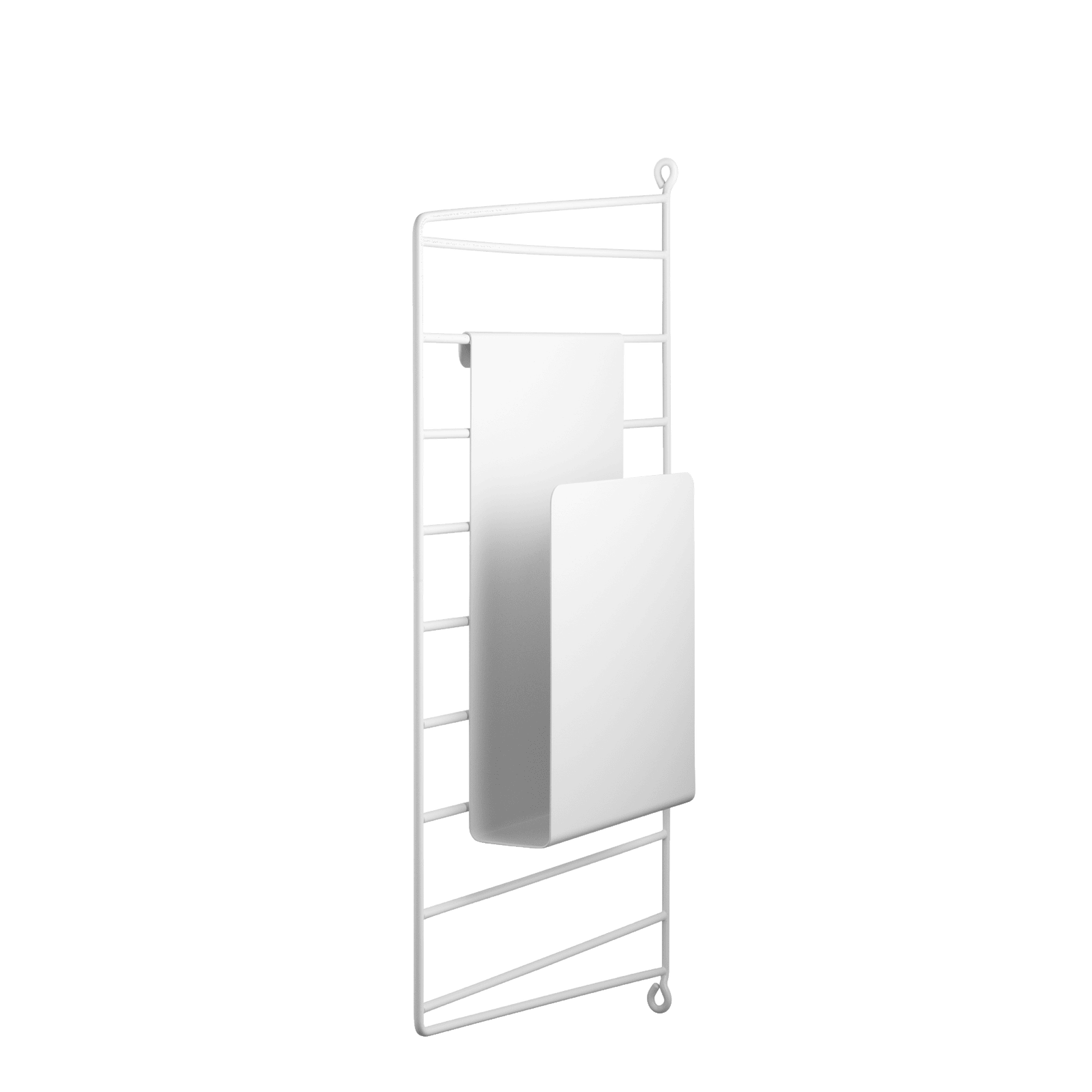 Magazine holders w5 x d17 x h27 cm White