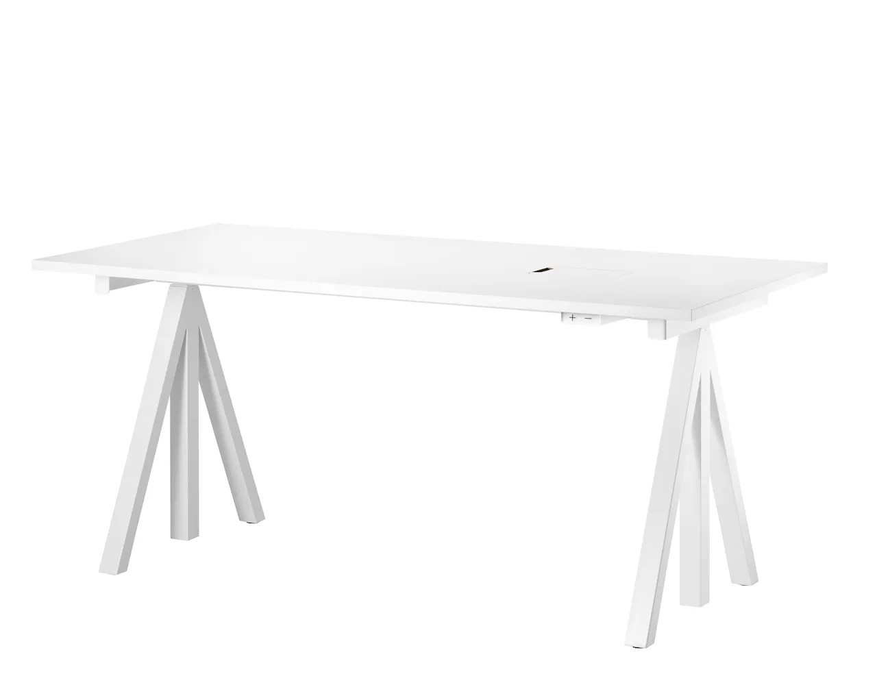 Product Image for String Höj- och sänkbart skrivbord 160x78 Vit/Vit laminat