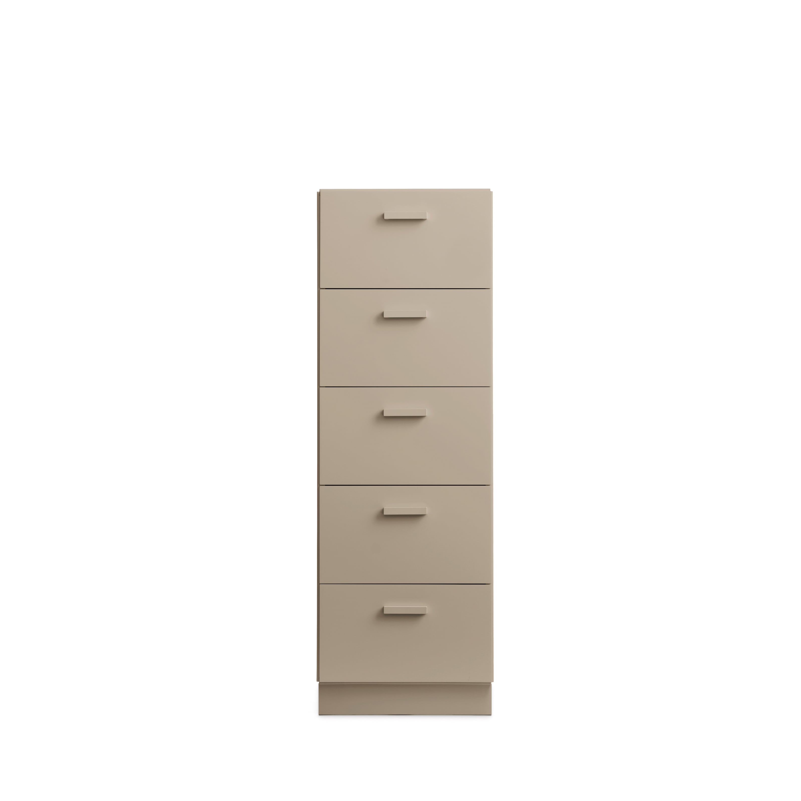 Relief Chest of drawers, tall  Beige