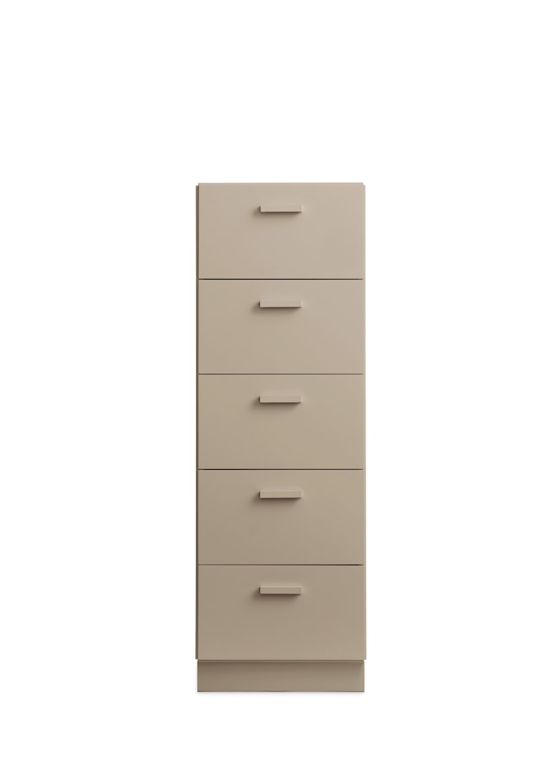 Relief Chest of drawers, tall ベージュ