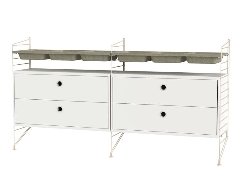 Chambre G Beige/Blanc