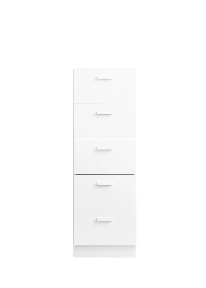 Relief Chest of drawers, tall  White
