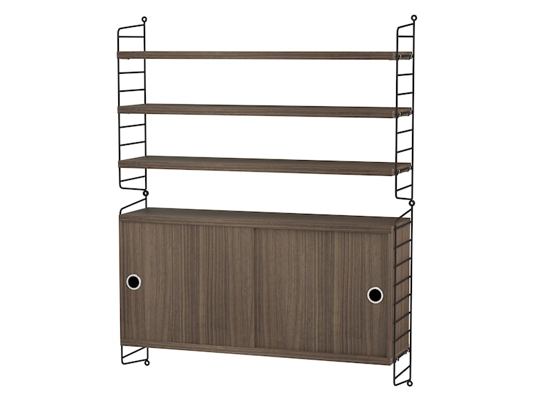 リビングルーム I ブラック/ウォールナット