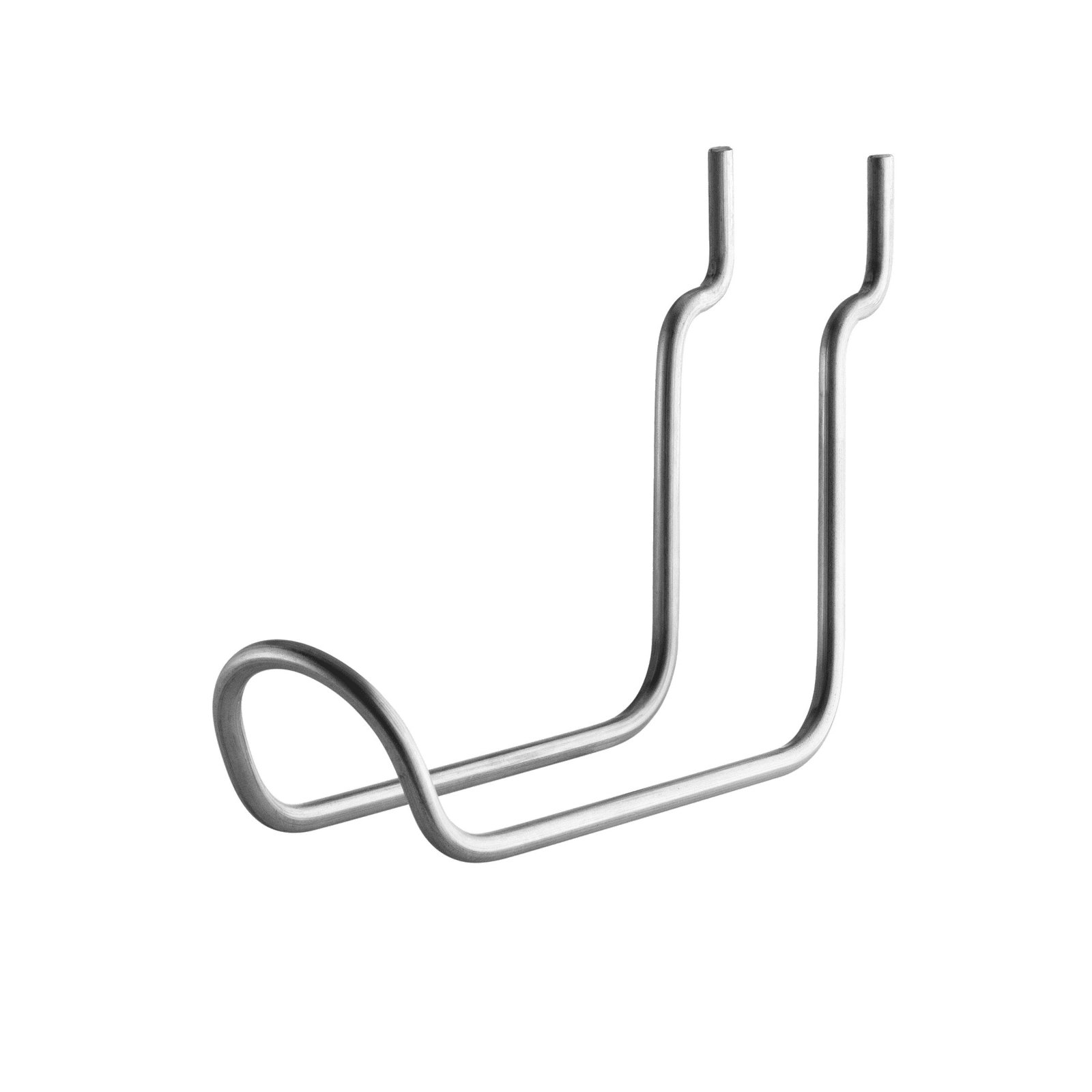 Vertical double hook  d11.5 x h10 cm Stainless steel
