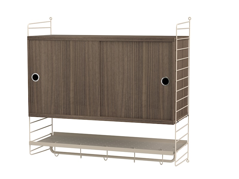 ベッドルーム F ベージュ/ウォールナット