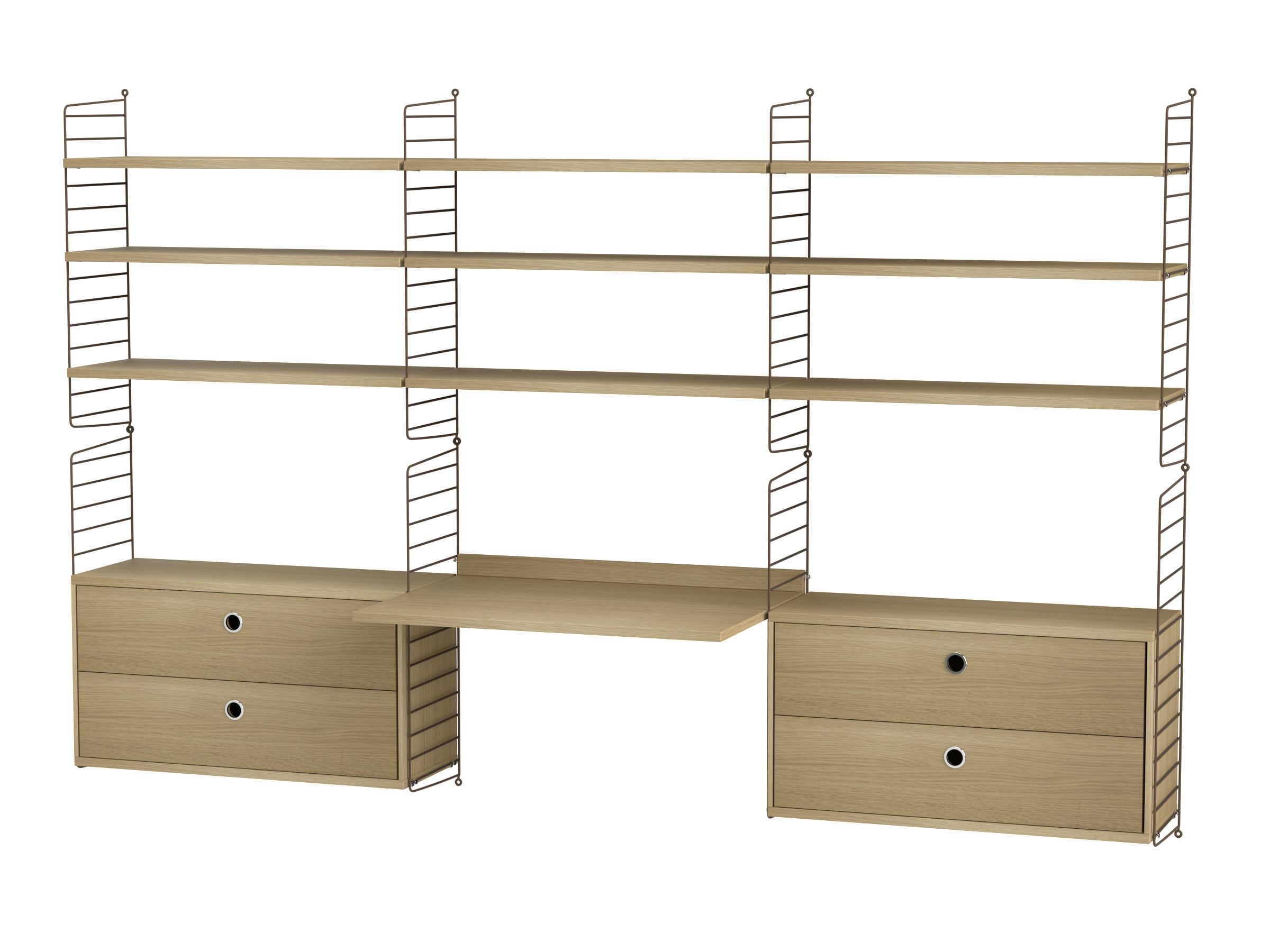 Workspace F Brown/Oak
