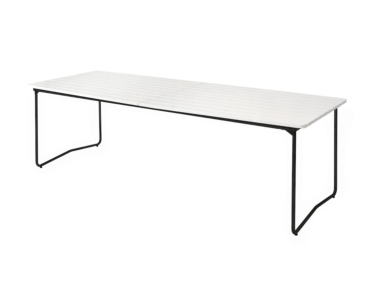 Bord B31 230 - Vitlackerad ek med svart stativ