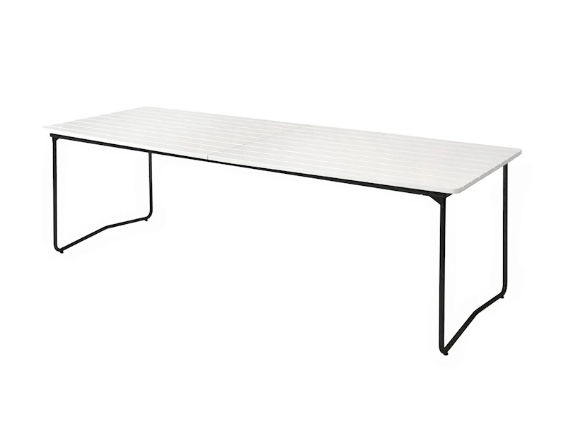 Bord B31 230 - Vitlackerad ek med svart stativ