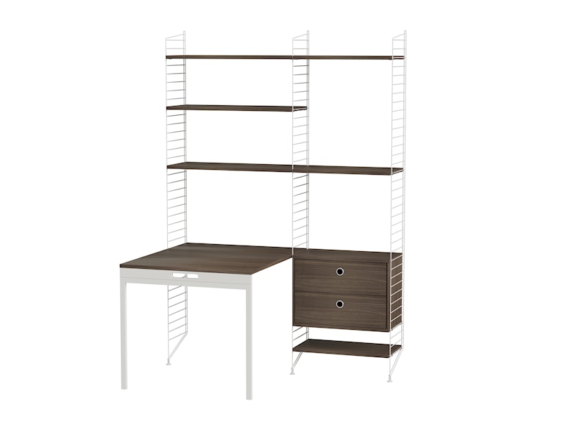 Workspace E White/Walnut