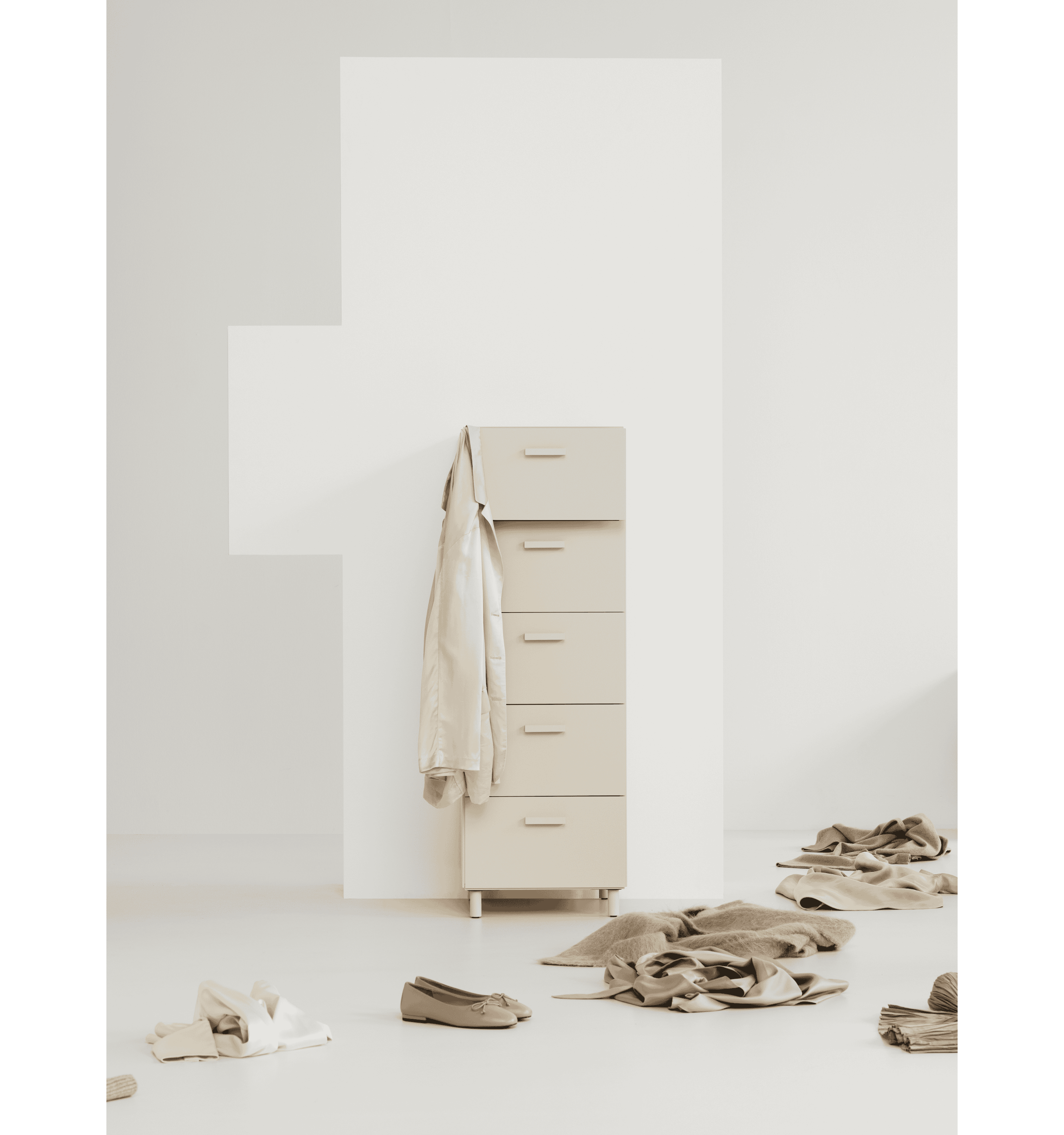 Chest of drawers, low w123 x d41 x h46,6 cm Grey