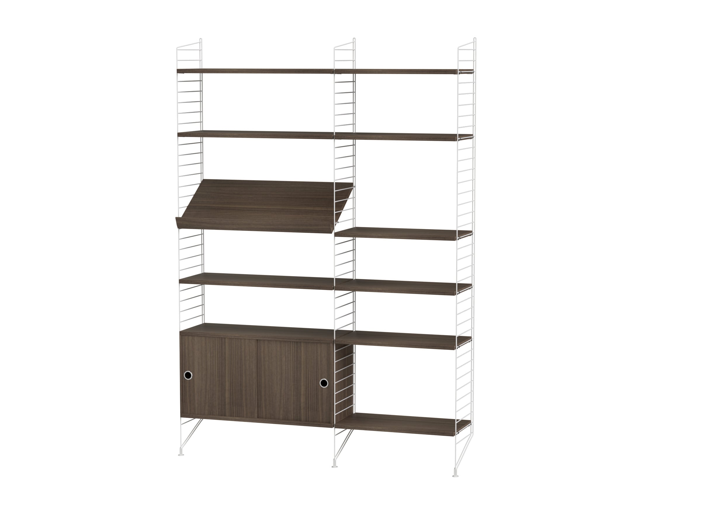 Living room H White/Walnut
