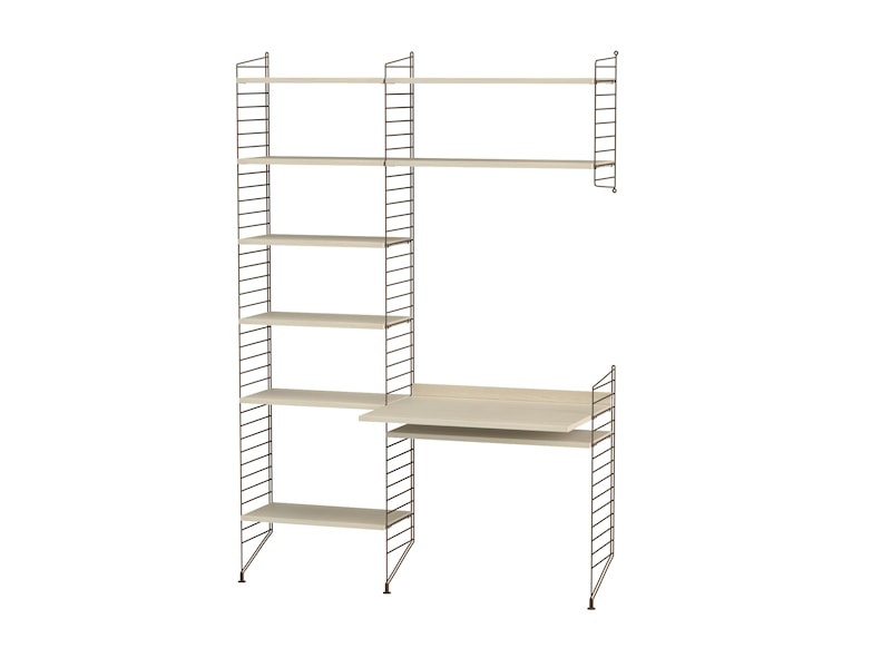 Espace de travail G Marron/Frêne