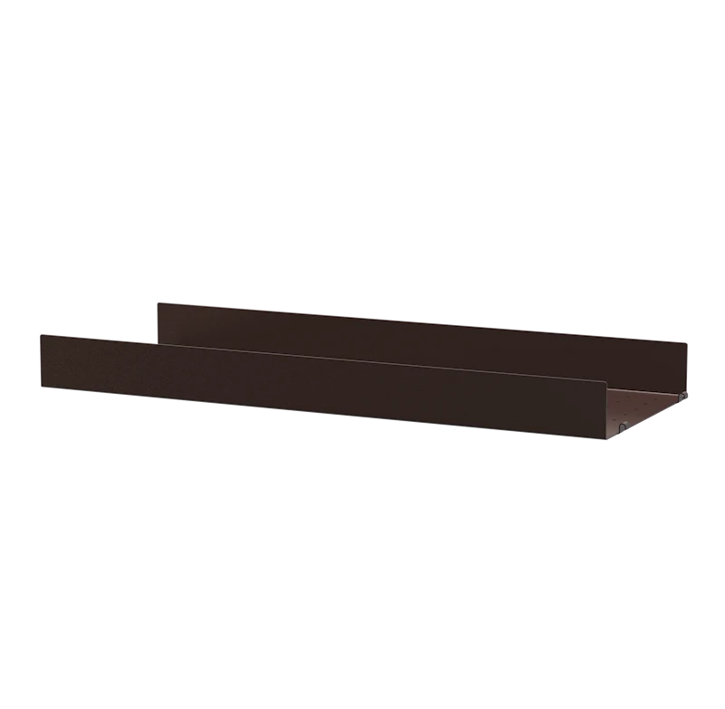 Metal shelf high edge