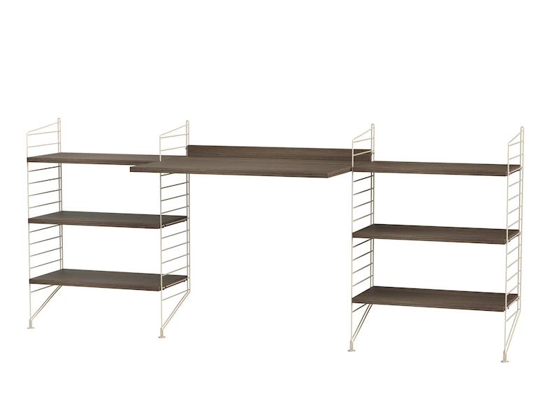 Workspace D Beige/Walnut