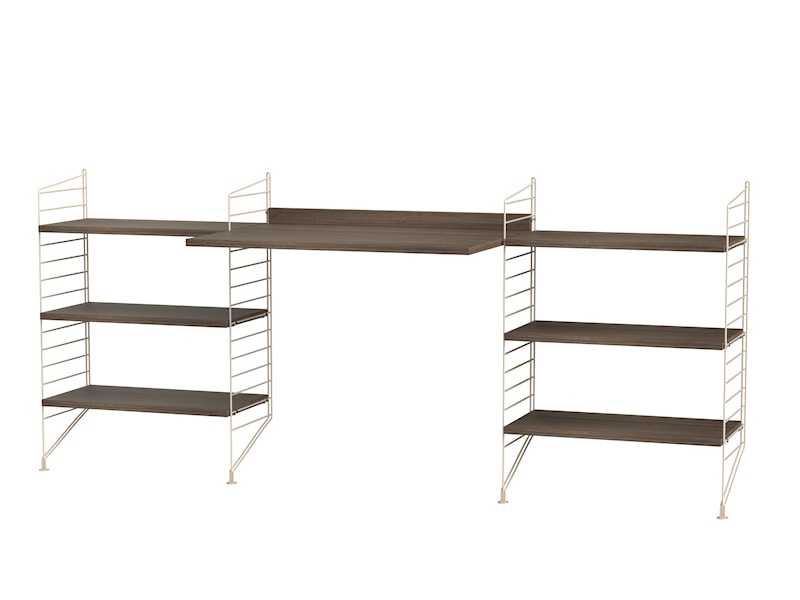 Workspace D Beige/Walnut